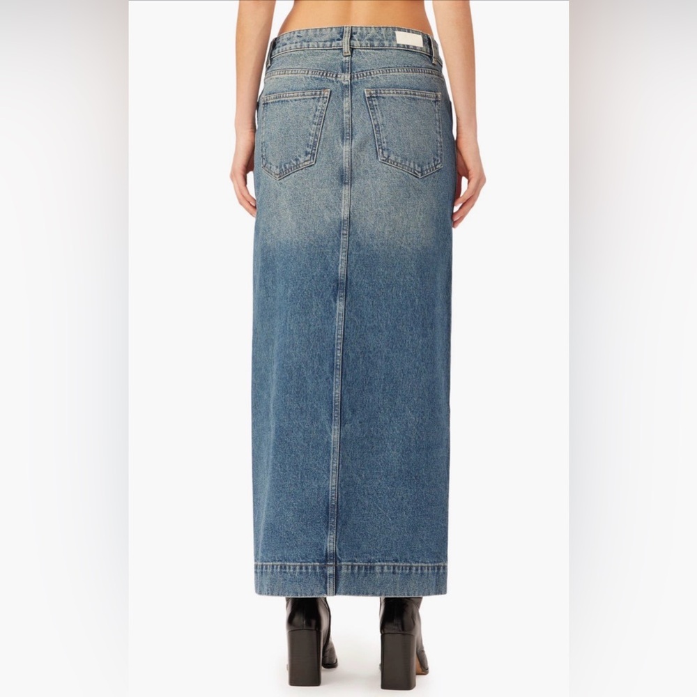DL1961 Women's Blue Denim Maxi Skirt - Picture 3 of 9